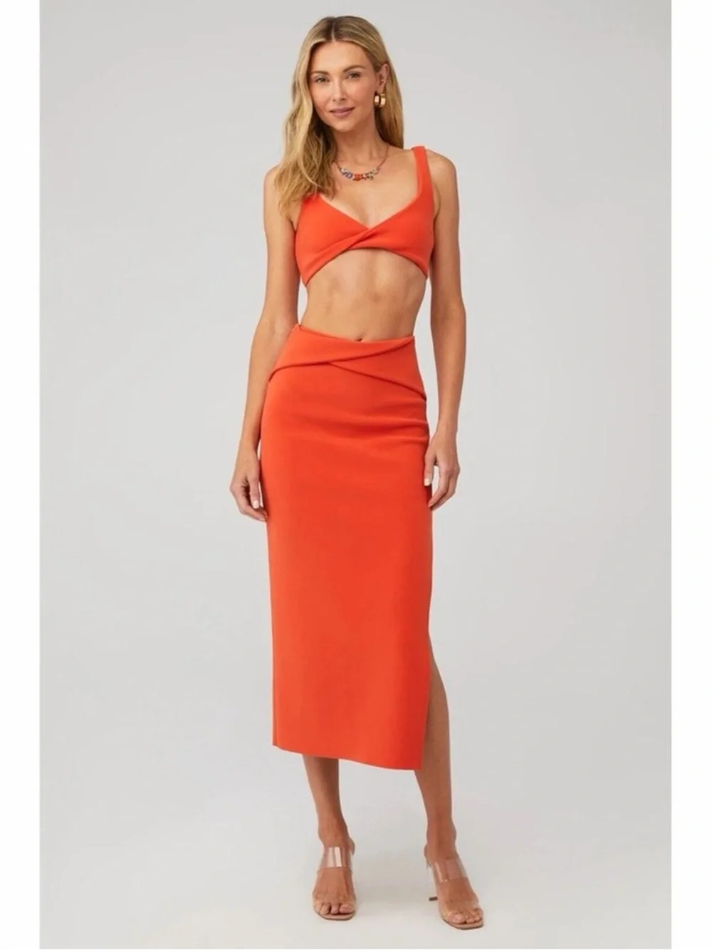 NWT Bec + Bridge Clover Skirt in Flame Size 2